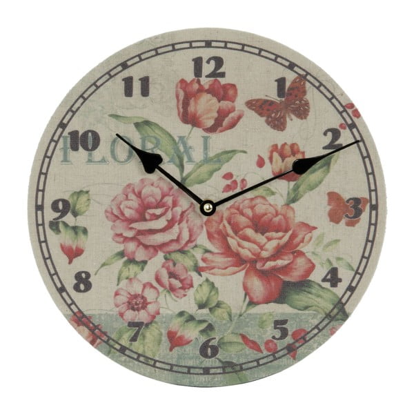 Zegar naścienny Floral, 29 cm