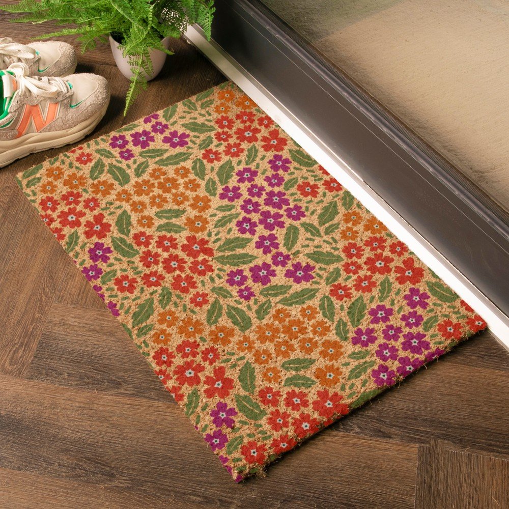 Wycieraczka z włókna kokosowego 40x60 cm Floral – Artsy Doormats (zdjęcie 4)