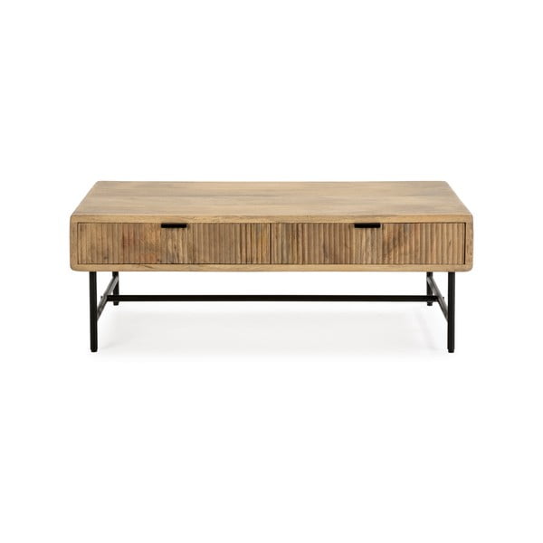 Stolik z litego drewna mango 60x120 cm Mundra – Marckeric