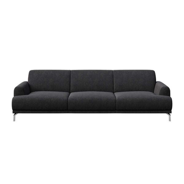 Antracytowa sofa MESONICA Puzo, 240 cm