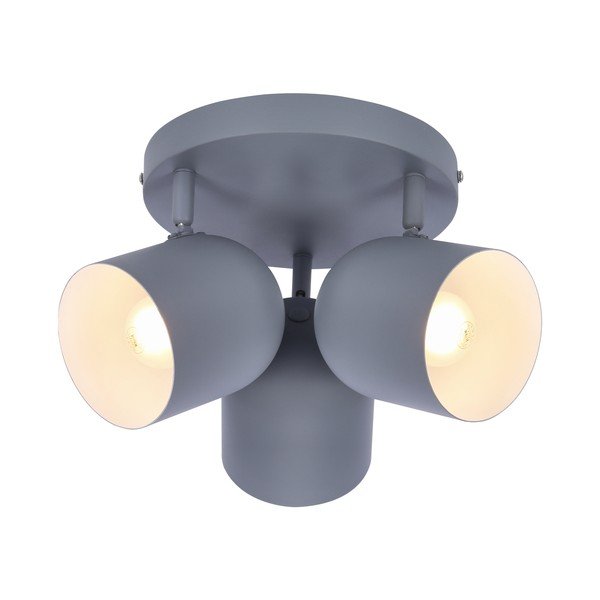Jasnoniebieska lampa sufitowa z metalowym kloszem 32x32 cm Azuro – Candellux Lighting-image-3