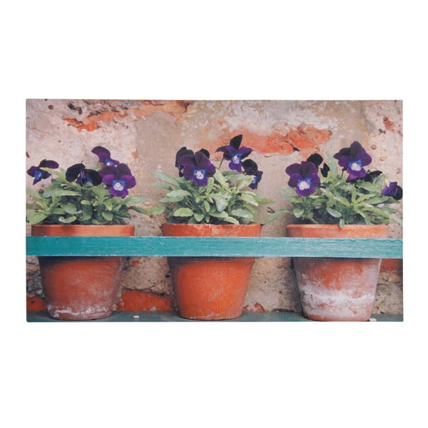 Podkładka pod wycieraczkę żeliwną Esschert Design Violets, 75,2x45,4 cm