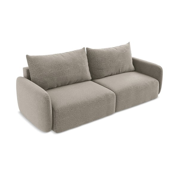 Beżowa rozkładana/ze schowkiem sofa 238 cm Kalena – Makamii-image-2