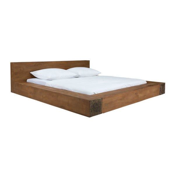 Łóżko z litego drewna mangowego SOB Massive, 180x200 cm