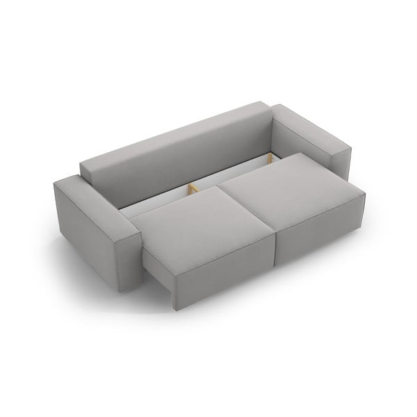 Jasnoszara rozkładana sofa 247 cm Jodie – Micadoni Home-image-3