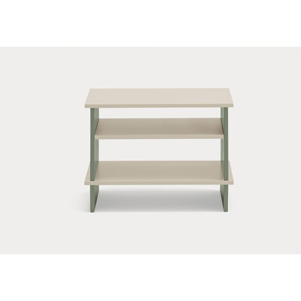 Zielono-kremowa szafka nocna z półką Inari – Teulat-image-2