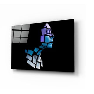 Szklany obraz Insigne Fragmented in Blue