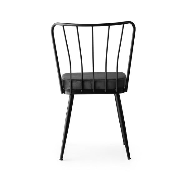 Antracytowe metalowe krzesła zestaw 2 szt. Yildiz – Kalune Design-image-2