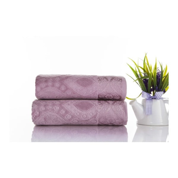 Zestaw 2 ręczników Sal Violet, 50x90 cm