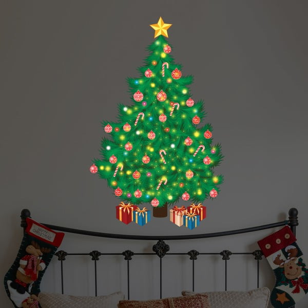 Naklejka na ścianę Walplus Magic Traditional Looking Christmas Tree