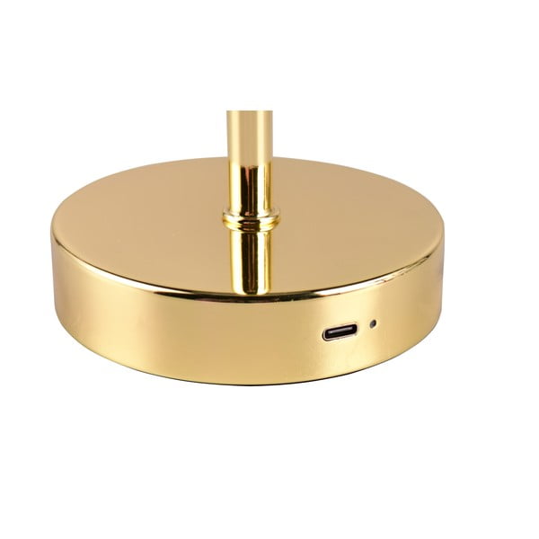 Lampa stołowa LED w kolorze złota ze ściemniaczem (wys. 30 cm) Jeff – Reality-image-3