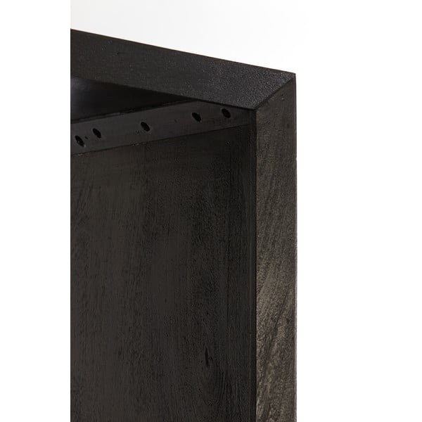 Czarny regał z litego drewna 95x190 cm Sondrio – Light & Living-image-3