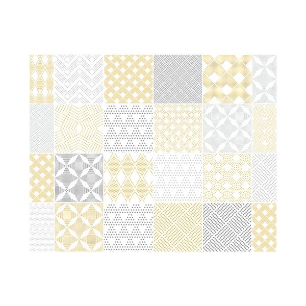 Zestaw 24 naklejek Ambiance Tanyka, 15x15 cm-image-2