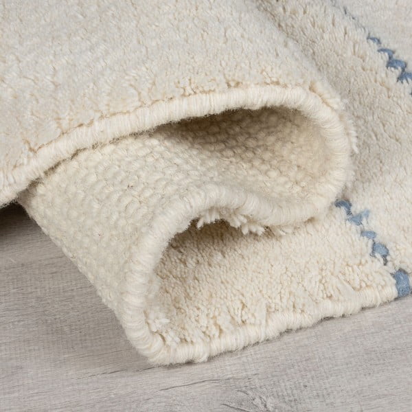 Kremowy wełniany dywan tkany ręcznie 200x290 cm Dottie Geometric – Flair Rugs-image-2