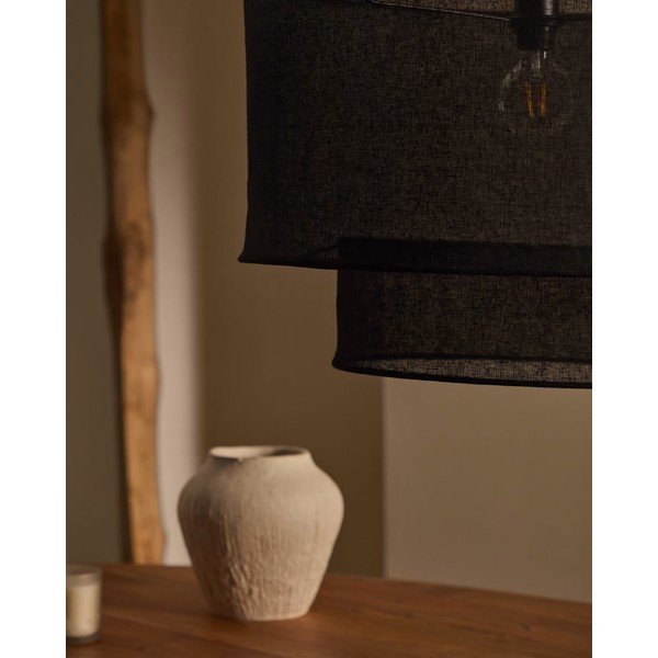 Czarny abażur ø 60 cm Mariela – Kave Home-image-3
