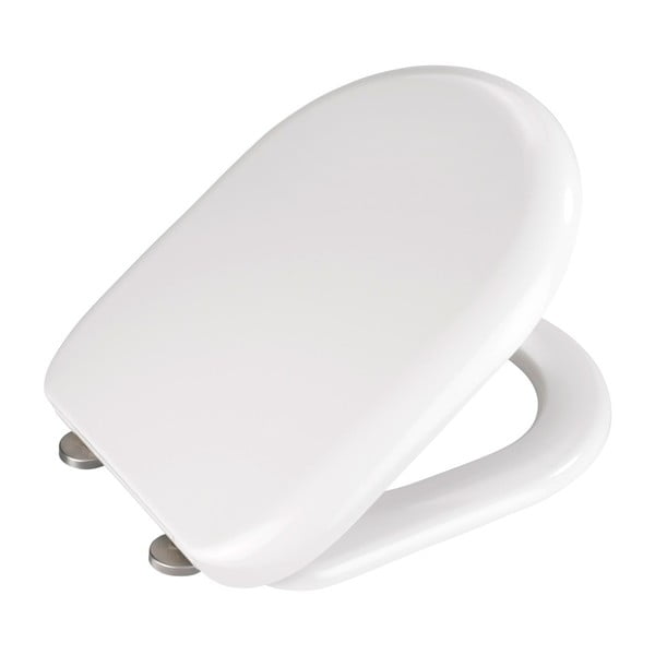 Biała deska sedesowa z łatwym domknięciem Wenko Santana, 44x37 cm-image-1