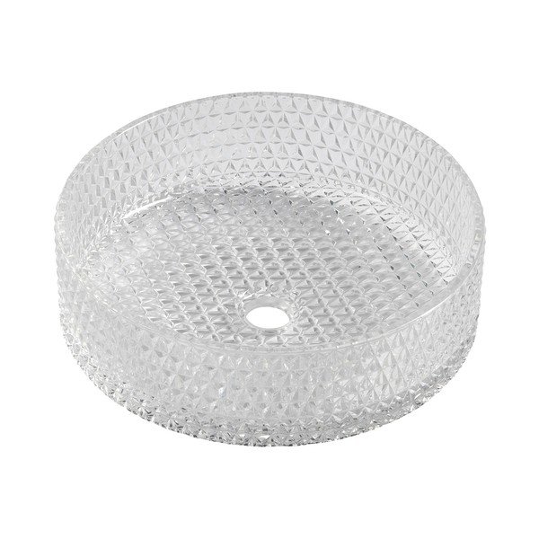 Szklana okrągła umywalka ø 39,5 cm Maragua – Sapho