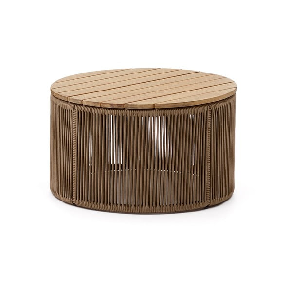 Okrągły stolik ogrodowy z blatem z drewna akacjowego ø 60 cm Dandara – Kave Home