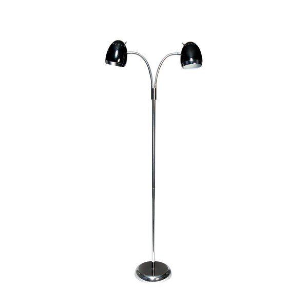 Czarna podwójna lampa stojąca ETH Harley