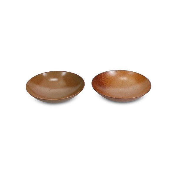 Brązowa porcelanowa misa ø 21 cm Ovio – BonBistro-image-3