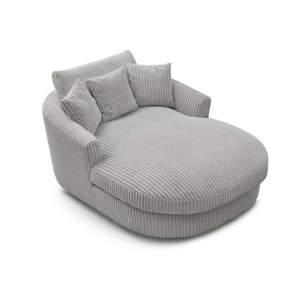 Szary sztruksowy fotel Belem – Bobochic Paris-image-4