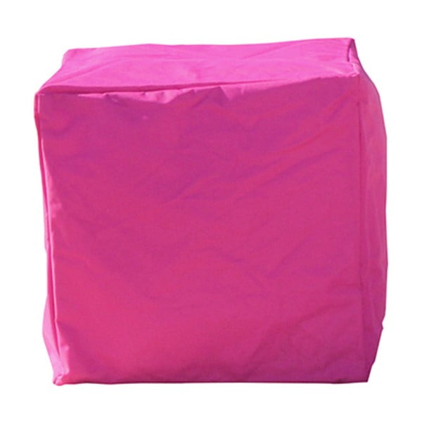 Różowy wododporny puf odpowiedni na zewnątrz Sunvibes Cube