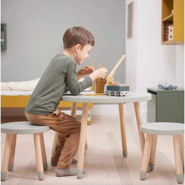 Zielony stolik Flexa Dots, ø 60 cm-image-1