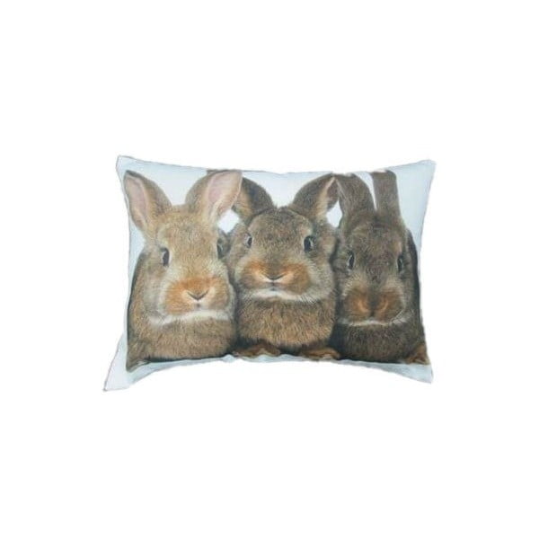 Poduszka Three Brown Rabbits 50x35 cm