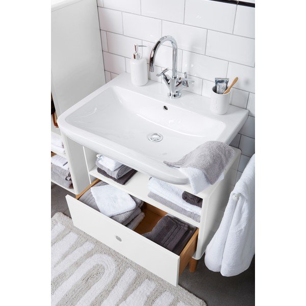 Biała szafka pod umywalkę 66x45 cm Color Bath – Tom Tailor-image-1