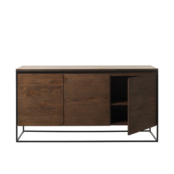 Komoda z detalami w dekorze dębowym Unique Furniture Rivoli-image-3