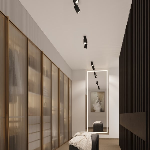 Czarna lampa punktowa 6,5x30 cm Gleam – Sollux-image-4