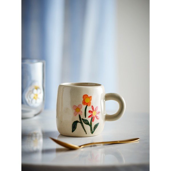 Kremowy kamionkowy kubek dla dzieci 110 ml Millie – Bloomingville Mini-image-1