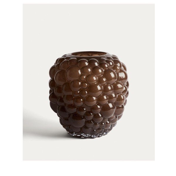 Brązowy szklany wazon (wysokość 30 cm) Mure – Kave Home