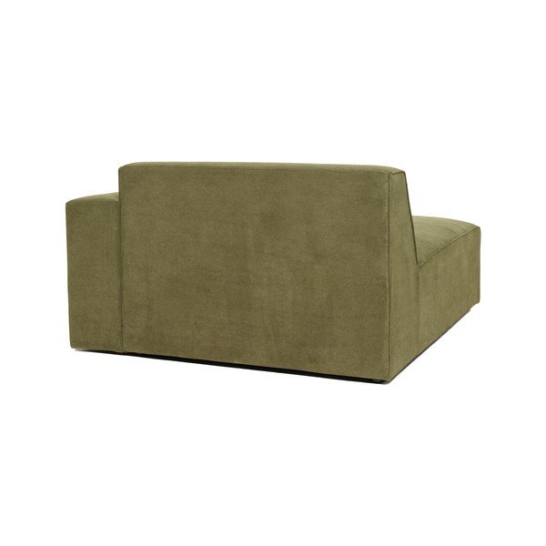 Zielony moduł szezlonga do sztruksowej sofy Scandic Sting, prawostronny-image-3