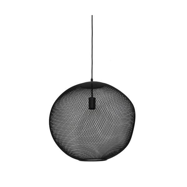 Lampa wisząca w kolorze matowej czerni z metalowym kloszem ø 50 cm Reilley – Light & Living