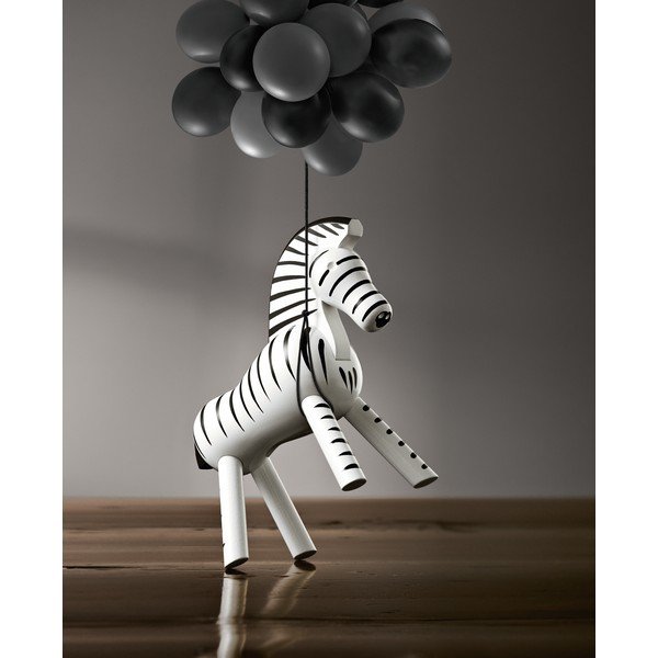 Figurka z litego drewna bukowego Kay Bojesen Denmark Zebra-image-1
