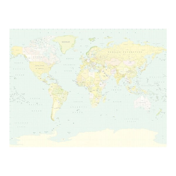 Tapeta tekstylna Map, 280x372 cm