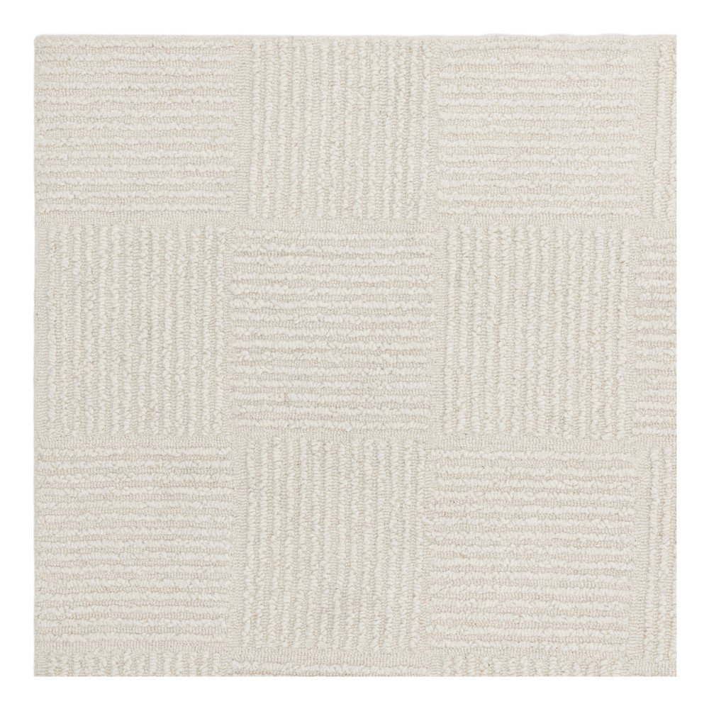 Wełniany dywan tkany ręcznie w kolorze kości słoniowej 200x290 cm Zennith Grid – Asiatic Carpets (zdjęcie 7)