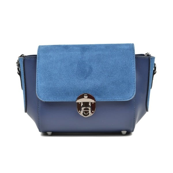 Niebieska torebka skórzana Carla Ferreri Mulleno