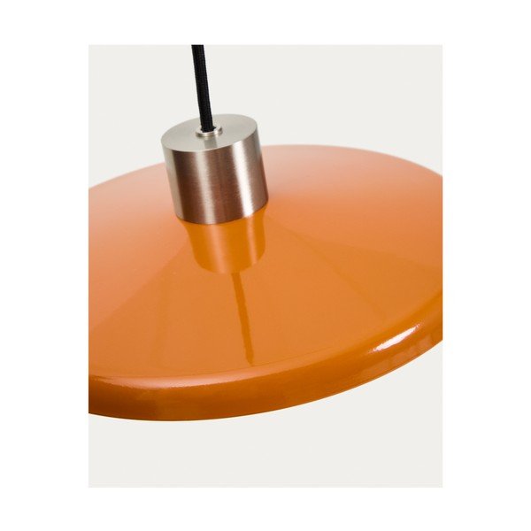 Pomarańczowa lampa wisząca z metalowym kloszem Nuvira – Kave Home-image-2