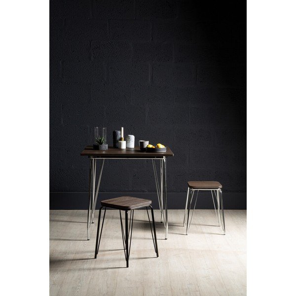 Stół z litego drewna wiązu ø 80 cm District – Premier Housewares-image-2