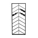 Czarny wiszący metalowy regał na wino liczba butelek 16 70x160x6 cm Malbeo – Light & Living