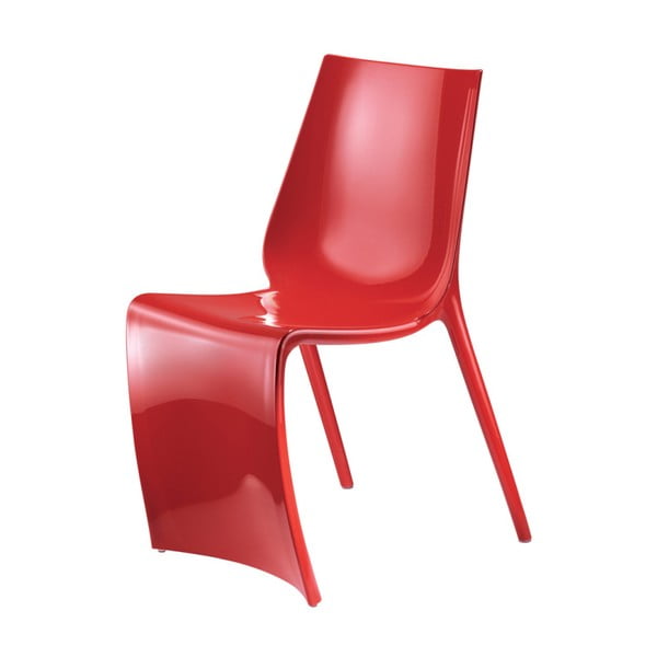 Czerwone krzesło Pedrali Smart