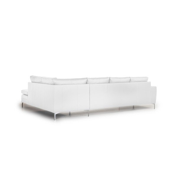 Biała sofa z prawostronnym szezlongiem Scandic Twigo-image-3