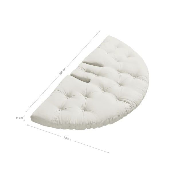 Rozkładany fotel z brązowym obiciem Karup Design Nest Mocca-image-4