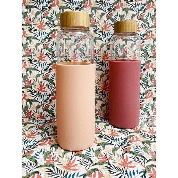 Różowa szklana butelka 540 ml Colorada – Sema-image-1