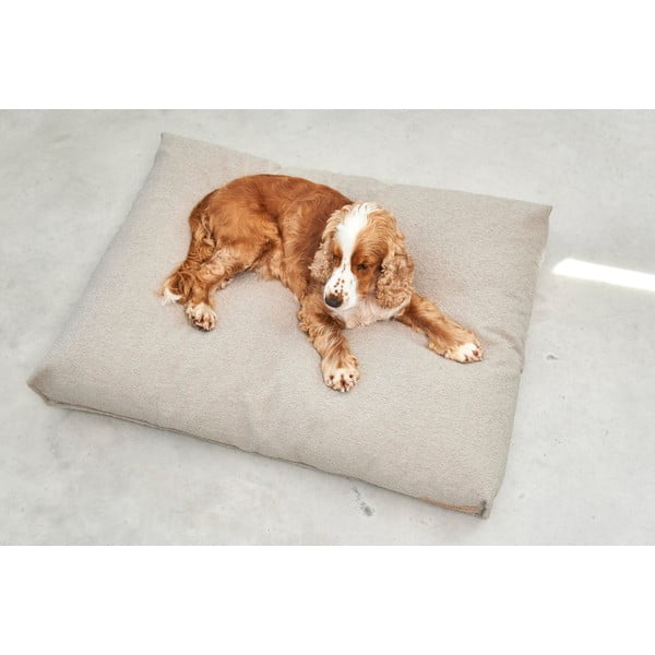 Jasnobrązowy materac dla psów z materiału bouclé 120x90 cm Mondo Cappuccino L – MiaCara-image-2