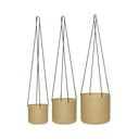 Metalowe wiszące osłonki na doniczki zestaw 3 szt. ø 25 cm Bloom – Hübsch