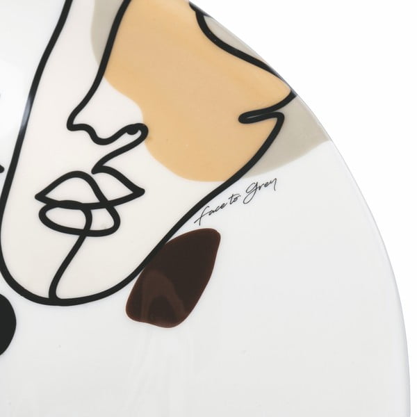 Ceramiczna misa sałatkowa VDE Tivoli 1996 Face to Grey, ø 39 cm-image-1