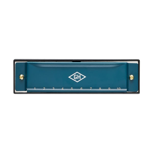 Niebieska harmonijka ustna w pojemniku blaszanym Gentlemen's Hardware-image-2